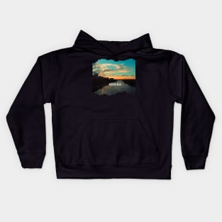 Cool sunset photography of Nashville Tennessee skyline sunset sky USA city break Kids Hoodie